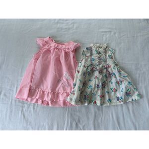 Vintage 1970's/1980's Girls 2T Sleeveless Dresses, Montgomery Ward, Doll Cloths